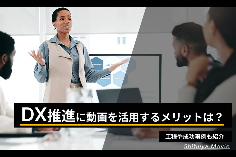 DX推進について説明するビジネス会議の様子