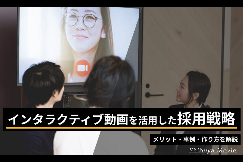 インタラクティブ動画を活用した採用戦略を解説するアイキャッチ画像