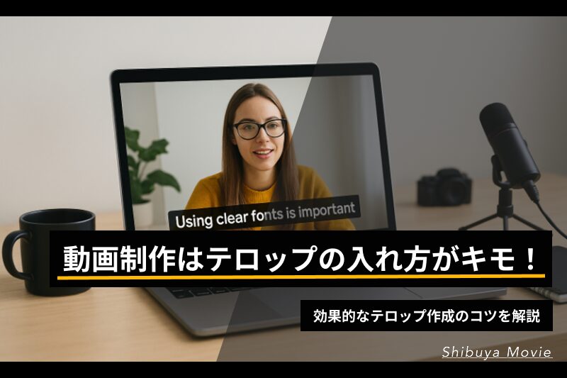 動画制作はテロップの入れ方がキモ！効果的なテロップ作成のコツを解説